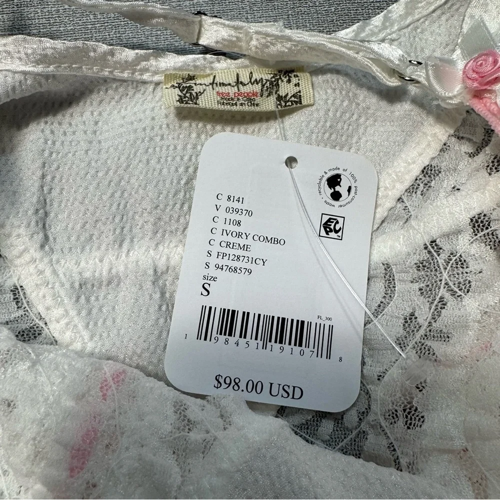 NWT New $98 Free People Sweet Cheeks Thong Bodysuit Size S